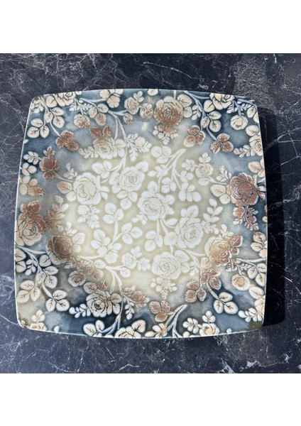 Güral Porselen 26 cm 6 Prç. Çiçek Desenli Servis Tabağı
