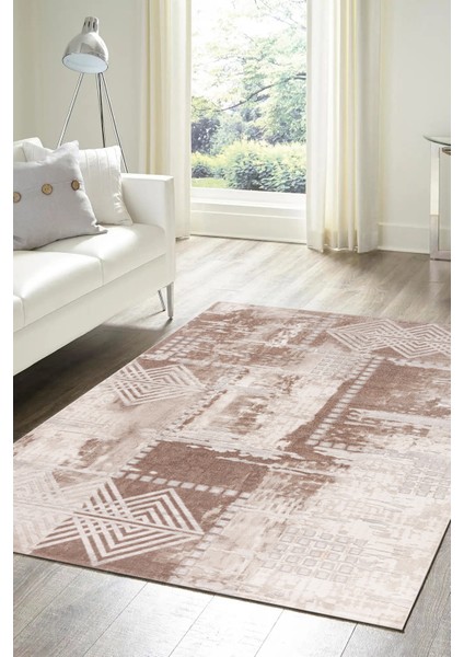 Lynosse Bej Yumuşak Konforlu Halı P0958