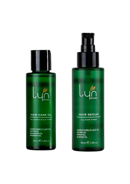 Lyn Saç Bakım Yağı 100 ml + Saç Serumu 100 ml 2'li Set