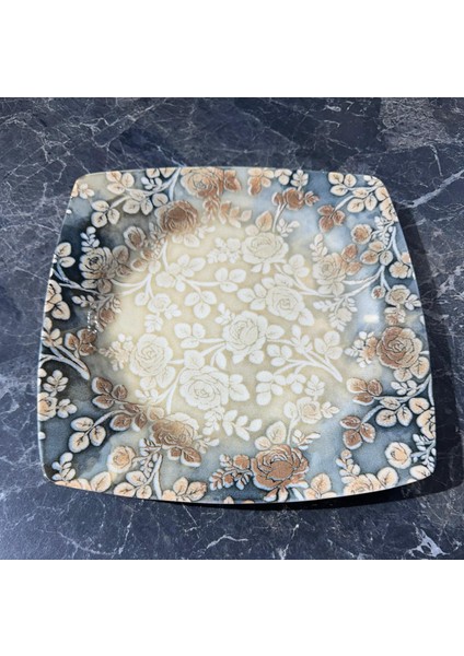 Güral Porselen 21 cm 6 Prç. Çiçek Desenli Pasta Tabağı fiyatları