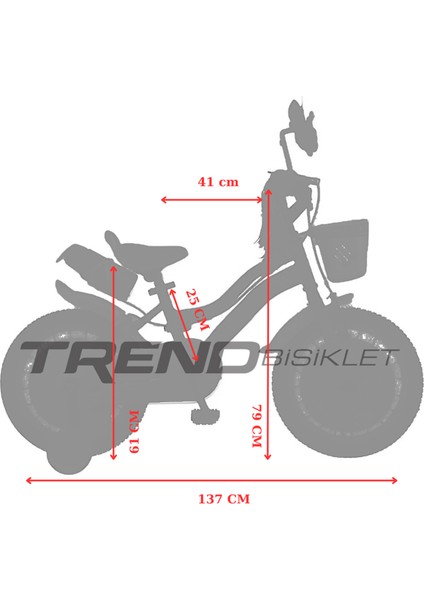 Trendbike Trendy Girl 20 Jant Bisiklet 6-10 Yaş Kız Çocuk Bisikleti