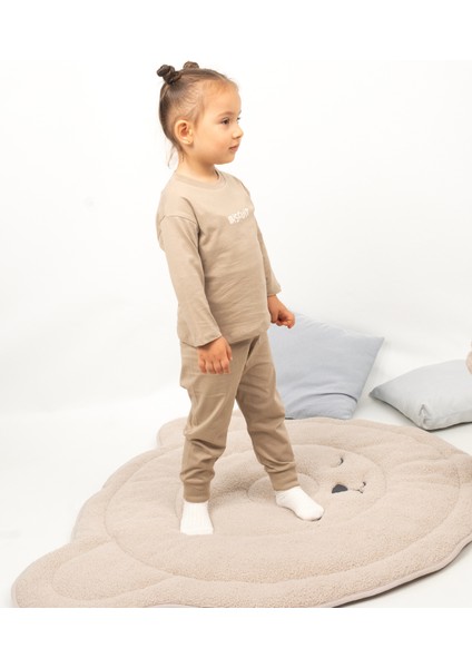 Kız Erkek Çocuk Pijama Takımı Uzun Kollu Pamuklu Pijama Takımı