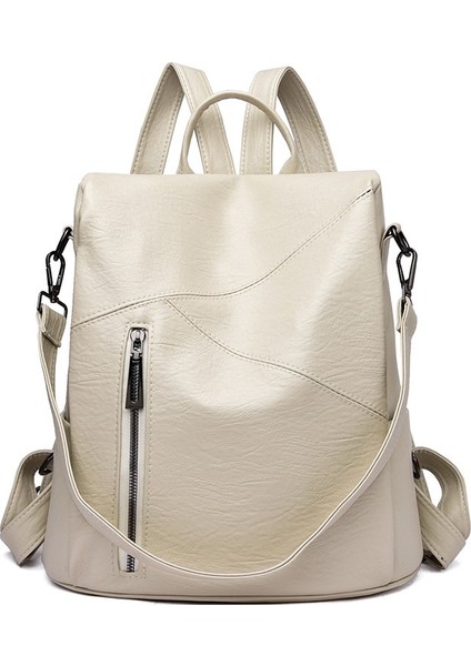 Yüksek Kaliteli Dikişli Koyun Derisi Seyahat Sırt Çantası (Yurt Dışından)