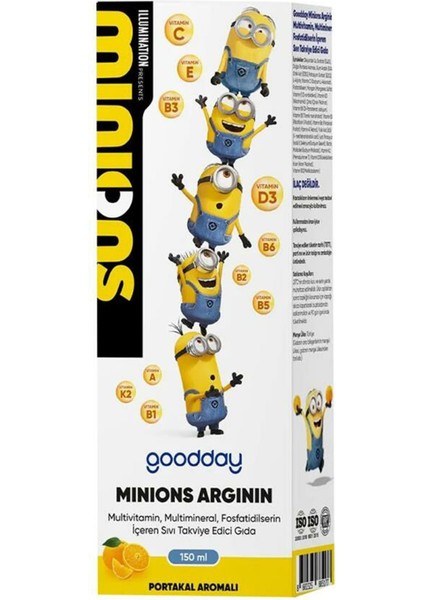 Minions Arginin Multivitamin Minarel Şurup 150 ml