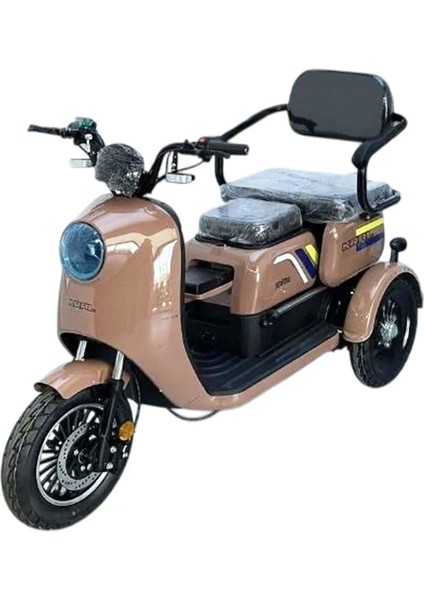 Ankaa 4 Akülü 3 Tekerli Elektrikli Motosiklet - Kahverengi fırsatları