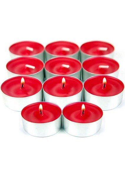 Kırmızı Tealight Mum 8gr 100LÜ