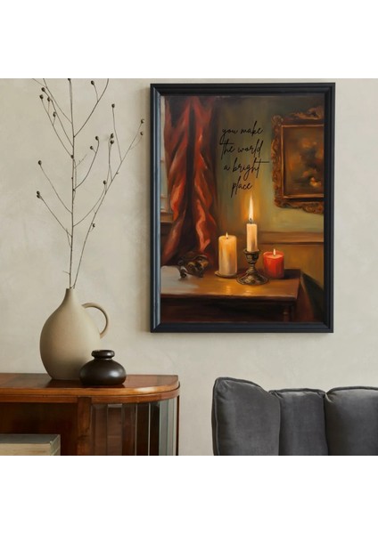 Çerçeveli Vintage Tablo, Pinterest Duvar Dekorasyonu, Modern Tasarım Tablo