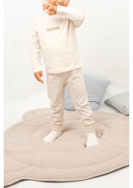 Kız Erkek Çocuk Pijama Takımı Uzun Kollu Pamuklu Pijama Takımı