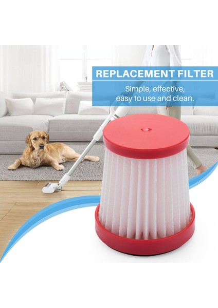 Yedek Yedek Parets Hepa Filtre Xiaomi Deerma VC01 El Vakum Hepa Filtre Toz Temizleyici Aksesuarları 6 Adet (Yurt Dışından) indirimleri