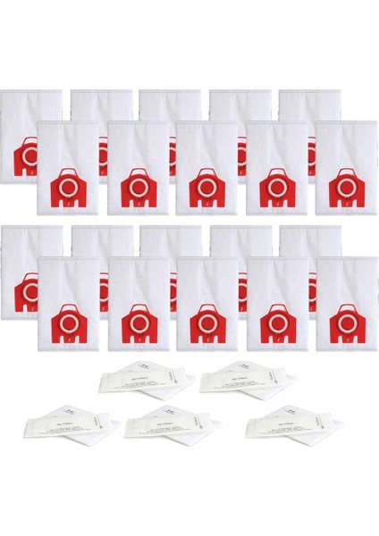 Miele S200,S300,S600,S4 S6 Kompakt C2 C1 Serisi Teneke Kutu Elektrikli Süpürge Için 20 Paket Yedek Fjm 3D Verimli Toz Torbası (Yurt Dışından)