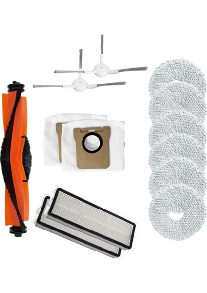 Dreame L10S ULTRA/L10 Ultra Robot Süpürge Aksesuarları Ana Fırça Yan Fırça Filtre Paspas Toz Torbası (Yurt Dışından)