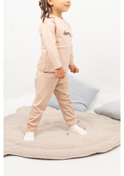 Kız Erkek Çocuk Pijama Takımı Uzun Kollu Pamuklu Pijama Takımı