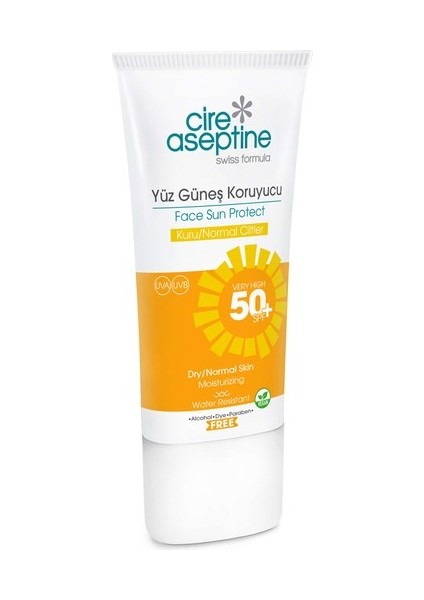 Yüz Güneş Koruyucu Kuru ve Normal Ciltler 50+SPF 50 ml