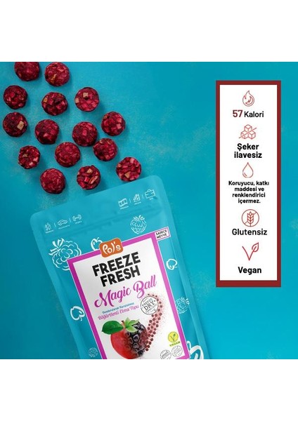 Freeze Fresh Magic Ball Böğürtlenli Elma Topları 16 gr X3 Adet