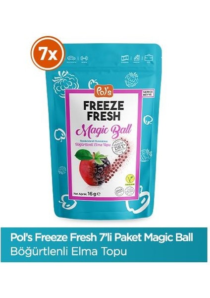 Freeze Fresh Magic Ball Böğürtlenli Elma Topu 16 gr X7