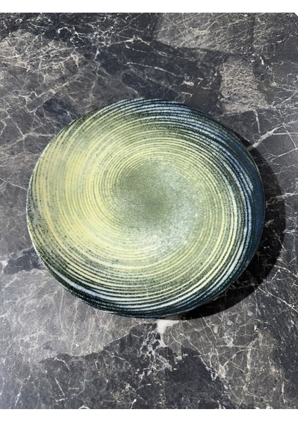 Güral Porselen 20 cm 6 Prç. Yeşil Spiral Desenli Pasta Tabağı fiyatları