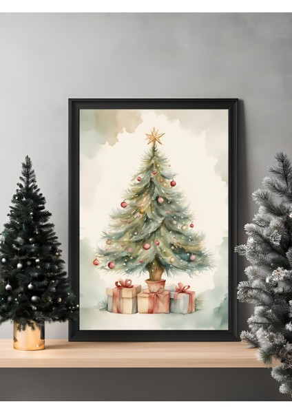 Çerçeveli Poster, Yılbaşı Tablosu, Yeni Yıl Posteri, Pinterest Duvar Dekorasyonu fiyatları