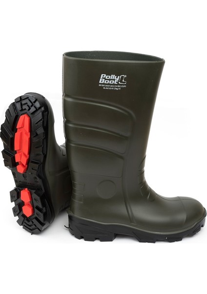 Pollyboot K.haki/siyah Pu Çizme No:47