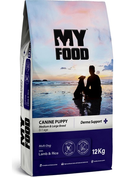 YAVRU KÖPEK ORTA VE BÜYÜK IRK MAMASI KUZULU PİRİNÇLİ