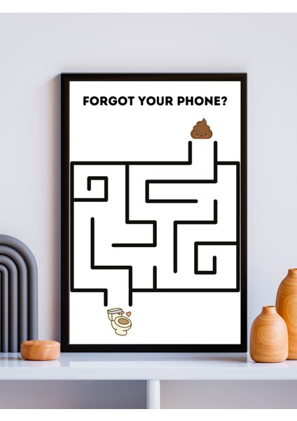Çerçeveli Poster, Banyo Tablosu, Tuvalet Posteri, Pinterest Tarzı Duvar Dekorasyonu