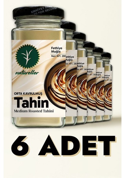 Tahin Orta Kavrulmuş Fethiye - Yerli Susam 280 gr (6 Adet)