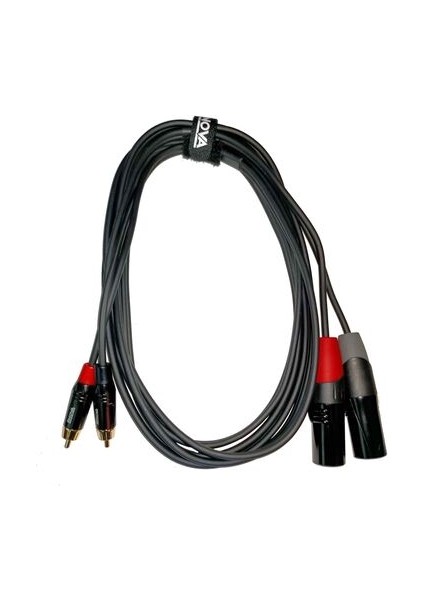 Xlr Erkek 3 Pin - RCA Erkek Stereo Kablo 1 mt