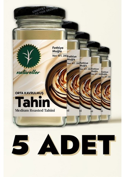 Tahin Orta Kavrulmuş Fethiye - Yerli Susam 280 gr (5 Adet)