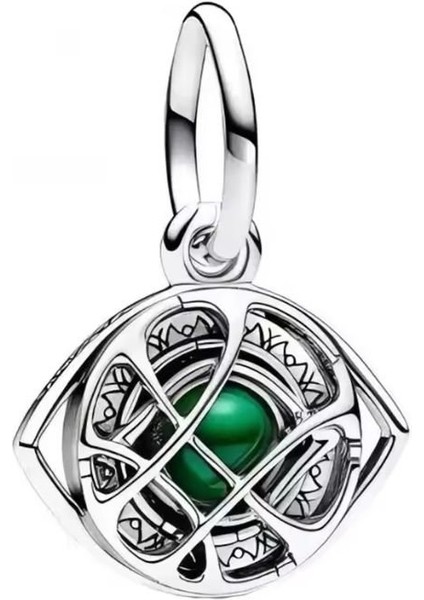 Gümüş S925 Damgalı Doktor Strange Agamotto’nun Gözü Sallantılı Charm