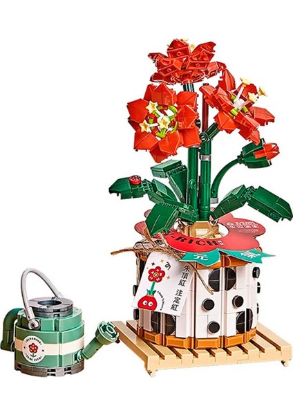 Mikro Blok Saksılı Nergis Zambağı Çiçeği 703 Parça 1285