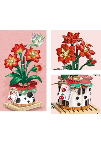 Mikro Blok Saksılı Nergis Zambağı Çiçeği 703 Parça 1285 fırsatları