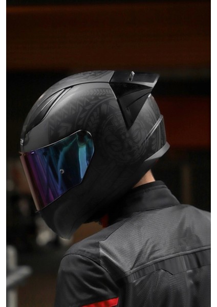 Rapıd 2 Race Takaroa Mat Siyah Kask + Spoiler modelleri