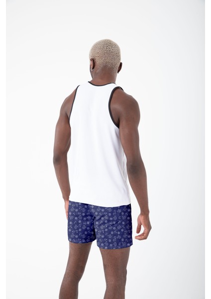 Desenli Sıfır Kol Nefes Alan Kumaş Erkek Atlet fırsatları