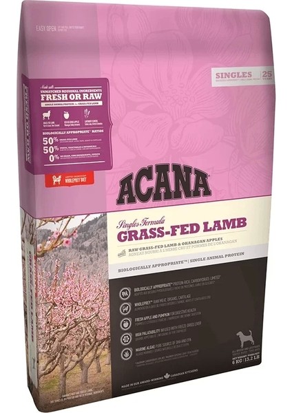 Grass Fed-Lamb Tahılsız Kuzu Etli Yetişkin Köpek Maması 2 kg