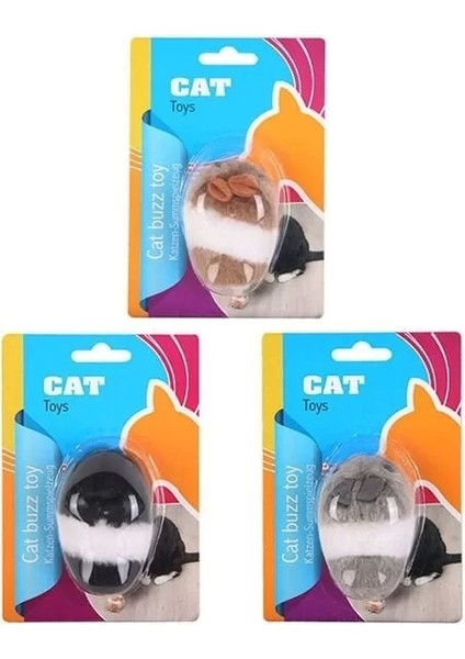 Titreyen Peluş Fare Kedi Oyuncağı 8 cm