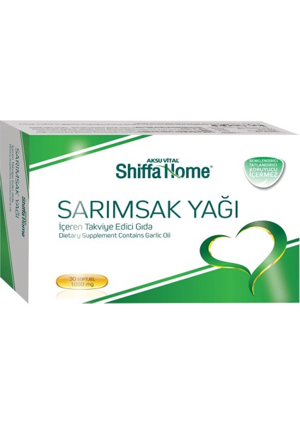 Shiffa Home Bitkisel Sarımsak Yağı Softjel Kapsül