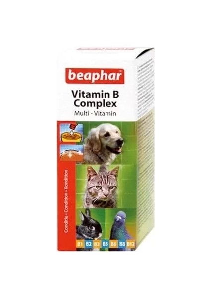 Kedi Köpek Kuş ve Kemirgenler Için Likit B Vitamini 50 ml