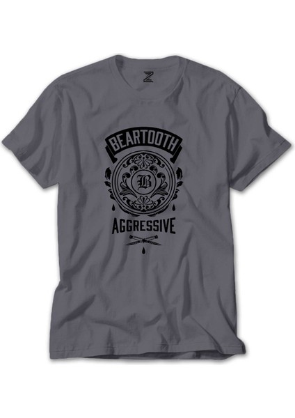 Beartooth Aggressive Gri Tişört