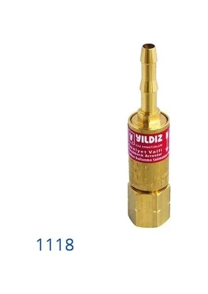 Yıldız 1118 Alev Emniyet Valfi Yanıcı Gaz