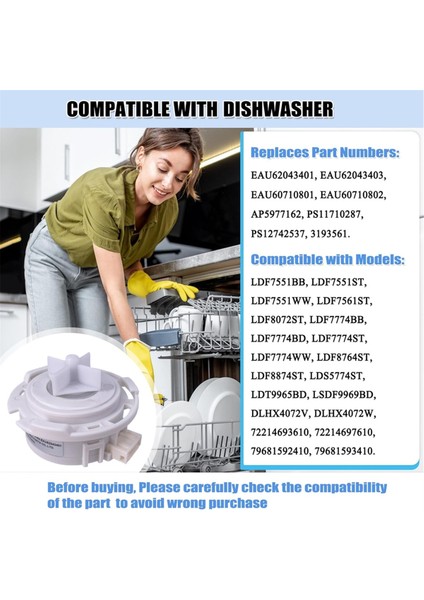 Lg Çamaşır Makinesi Için Çamaşır Makinesi Tahliye Pompası Yedek Parçaları 3pin DC22V Tahliye Pompası PMB-LG22B EAU62043401 (Yurt Dışından) fırsatları