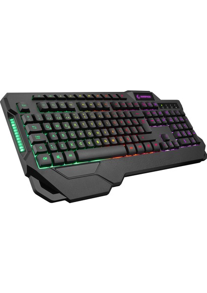 Km-28 Heirloom Işıklı 7 Tuş 8000DPI Gaming Klavye + Mouse Set Oyuncu Set Oyuncu Klavye Oyuncu Mouse