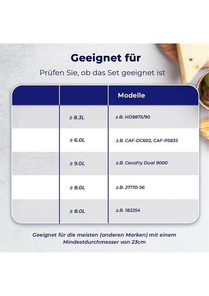 Kare Hava Fritözü Aksesuarları 9 Inç, Cosori Ninja Phillips Tower Instant Pot Tefal Vb 5.6-8.3l Derin Sepetli Hava Fritözü (Yurt Dışından)