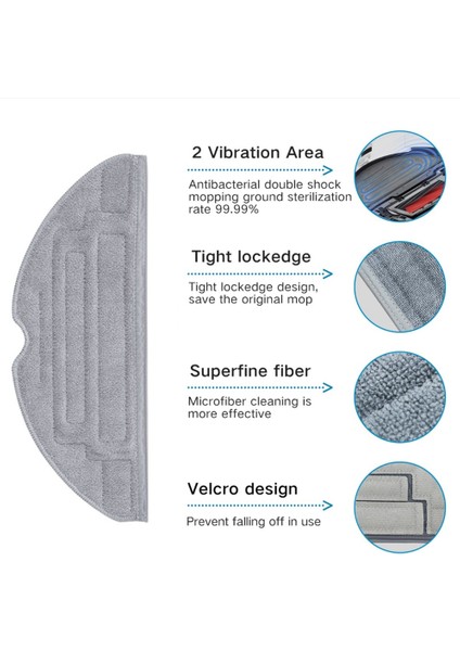 14 Adet Xiaomi Roborock S8 S8 Pro Ultra S8 + Vakum Parçaları Çift Ana Yan Fırçalar Paspas Bezleri Hepa Filtreler Toz Torbaları (Yurt Dışından)