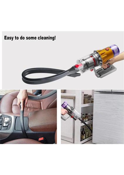 Dyson V15 V11 V10 V8 V7 Için Uyumlu Esnek Lance Nozulu, Esnek Nozul Araba Temizleme Kiti Uzatma Hortumu (Yurt Dışından)