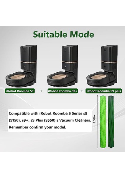 Irobot Roomba S9+ (9550) S9 (9150) Robot Süpürge Aksesuarları Için S9 Yedek Parçalar Rulo Fırça (Yurt Dışından)