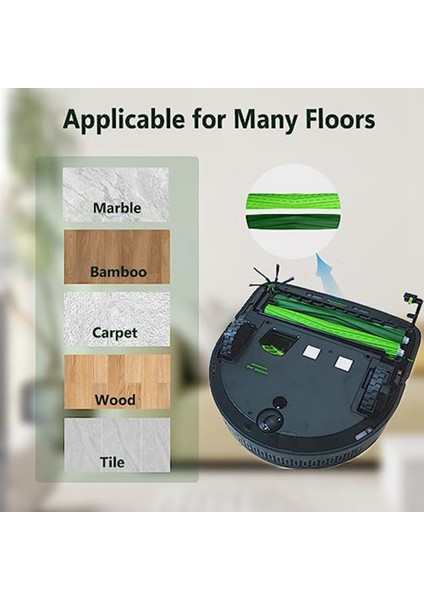Irobot Roomba S9+ (9550) S9 (9150) Robot Süpürge Aksesuarları Için S9 Yedek Parçalar Rulo Fırça (Yurt Dışından)
