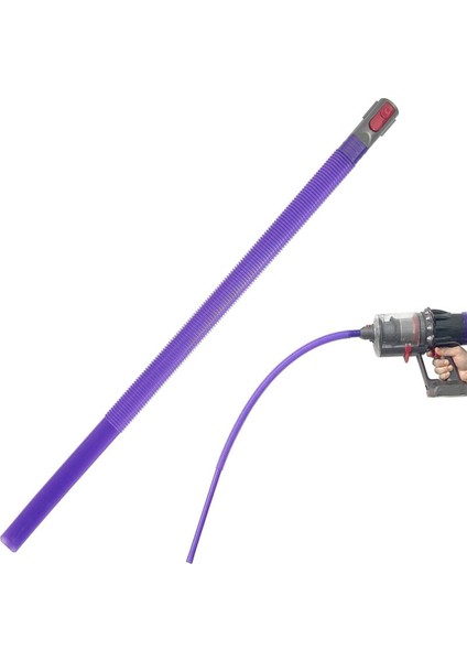 Dyson V7 V8 V10 V11 V12 V15 Vakum Bağlantı Hortumu + Dar Alan Temizleme Seti ve Dar Alan Temizleme Aparatı + Tetik Kilidi (Yurt Dışından)