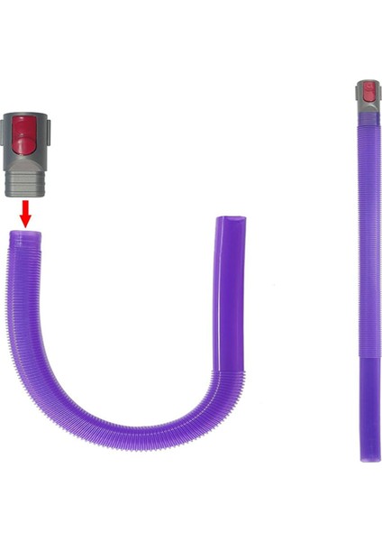 Dyson V7 V8 V10 V11 V12 V15 Vakum Bağlantı Hortumu + Dar Alan Temizleme Seti ve Dar Alan Temizleme Aparatı + Tetik Kilidi (Yurt Dışından)