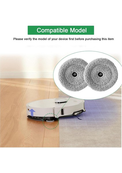 Kenar Mop Bezleri Roborock S8 Maxv Ultra Robot Süpürge Mikrofiber Mop Pedleri Aksesuarları Için Yedek Parça (Yurt Dışından)