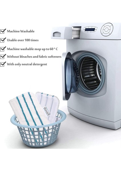 Black/decker Buharlı Paspas FSM1600 1610 1620 1630 Yıkanabilir Yedek Temizlik Paspas Bezi Için 6 Adet Paspas Pedi (Yurt Dışından)