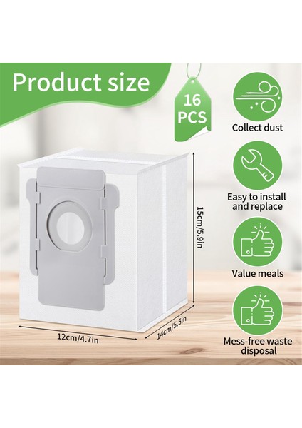 Irobot Roomba I7/ı7+ I7 Plus/ı3+/ı3 Plus /ı4+/ı6+/ I6 Plus /ı8 18+/j7 J7+/s9, S9+ S9 Plus Için Elektrikli Süpürge Torbaları (Yurt Dışından)